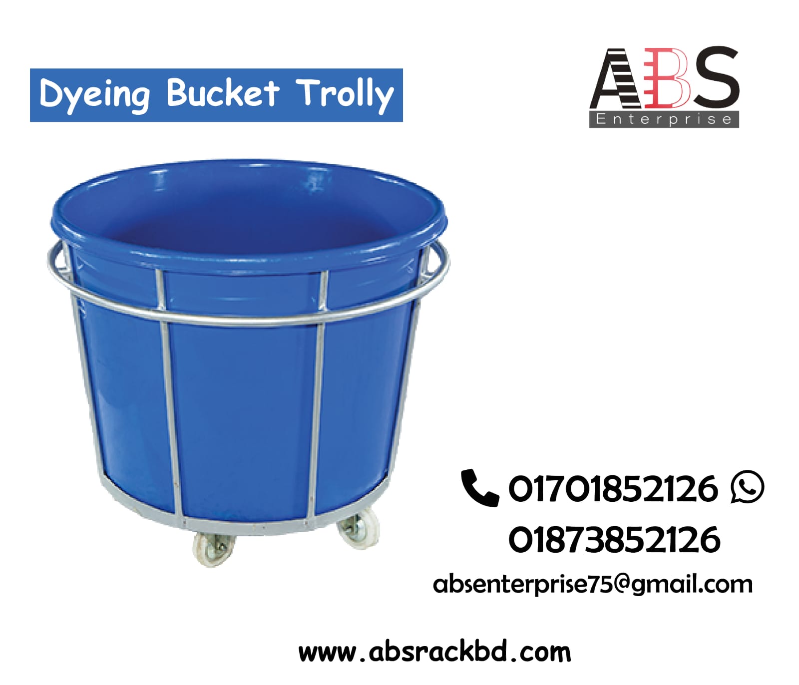 Industrial Bucket and Basket Trolley